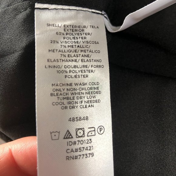 Black Subtle Sparkle Suit Dress - Picture 4 of 4